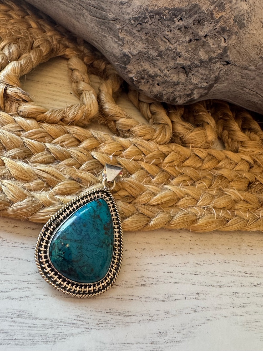 🤩LARGE Chrysocolla PENDANT